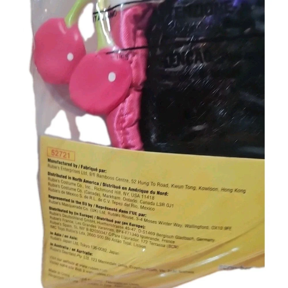 Strawberry Shortcake Cherry Jam Wig & Headband Costume Accessories Halloween 4+‎